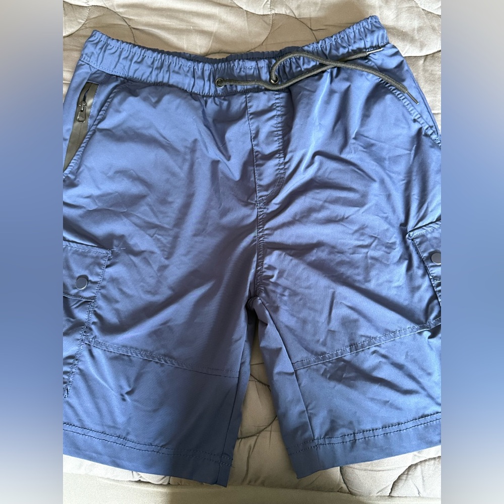Men's Blue Cargo Shorts